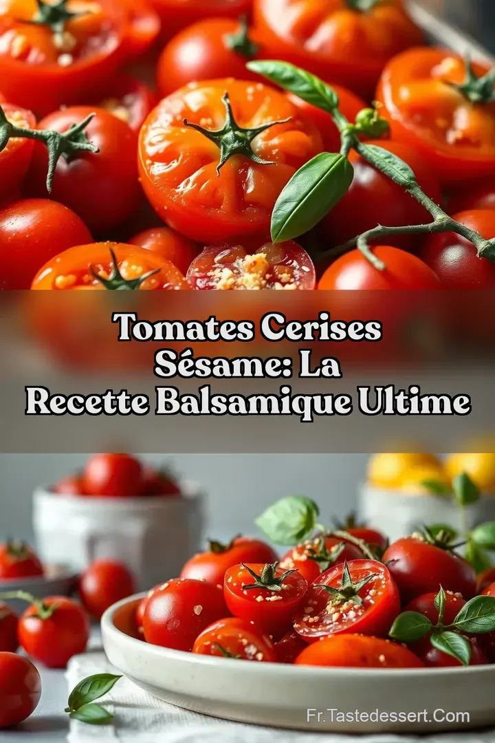 Tomates Cerises S&eacute;same: La Recette Balsamique Ultime