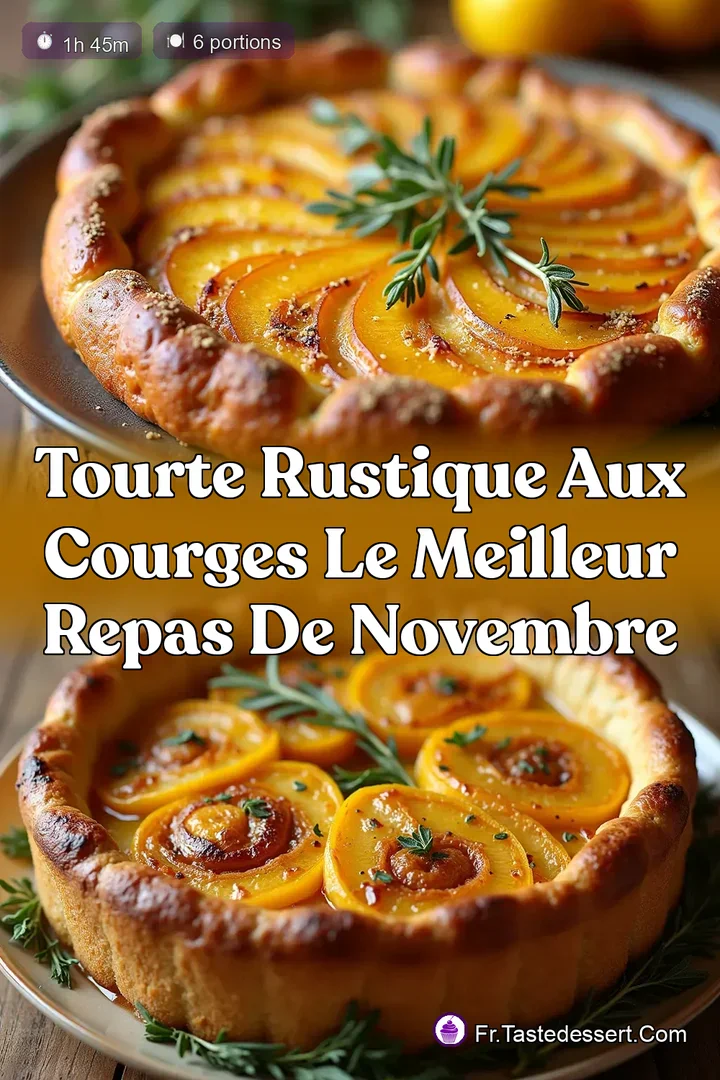 Tourte Rustique aux Courges Le Meilleur Repas de Novembre