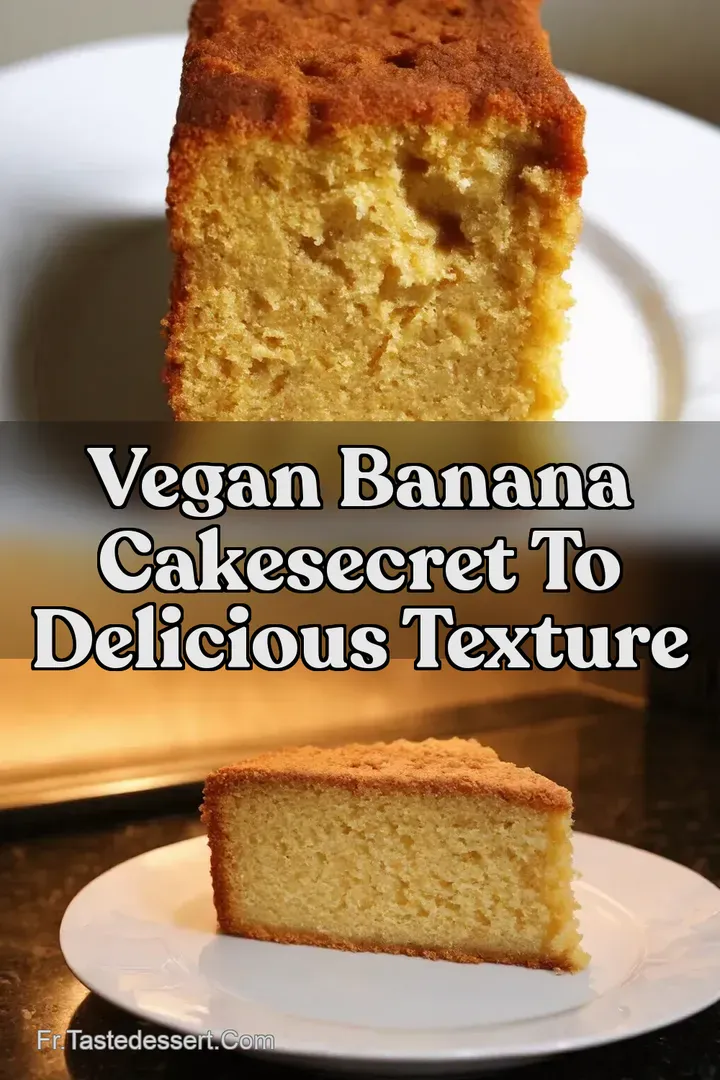 Vegan Banana CakeSecret to Delicious Texture