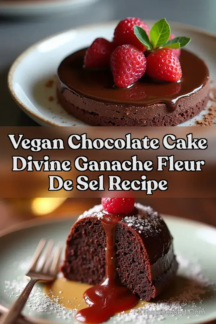 Vegan Chocolate Cake Divine Ganache Fleur de Sel Recipe