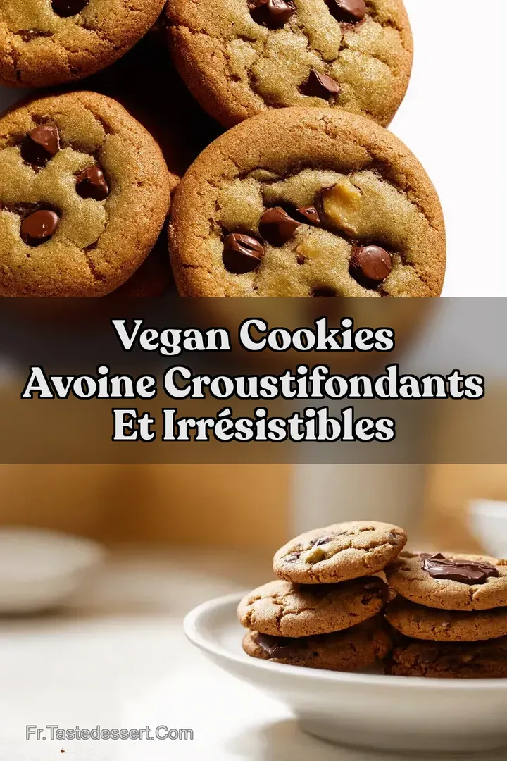 Vegan Cookies Avoine CroustiFondants et Irr&eacute;sistibles