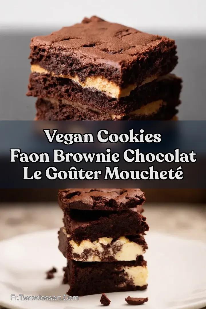 Vegan Cookies Faon Brownie Chocolat Le Go&ucirc;ter Mouchet&eacute;