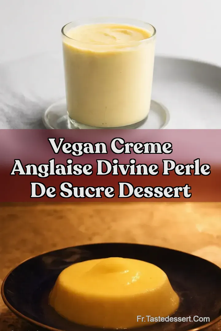 Vegan Creme Anglaise Divine Perle de Sucre Dessert