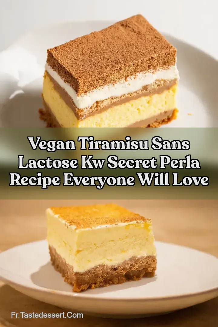 Vegan Tiramisu Sans Lactose kw Secret Perla Recipe Everyone Will Love