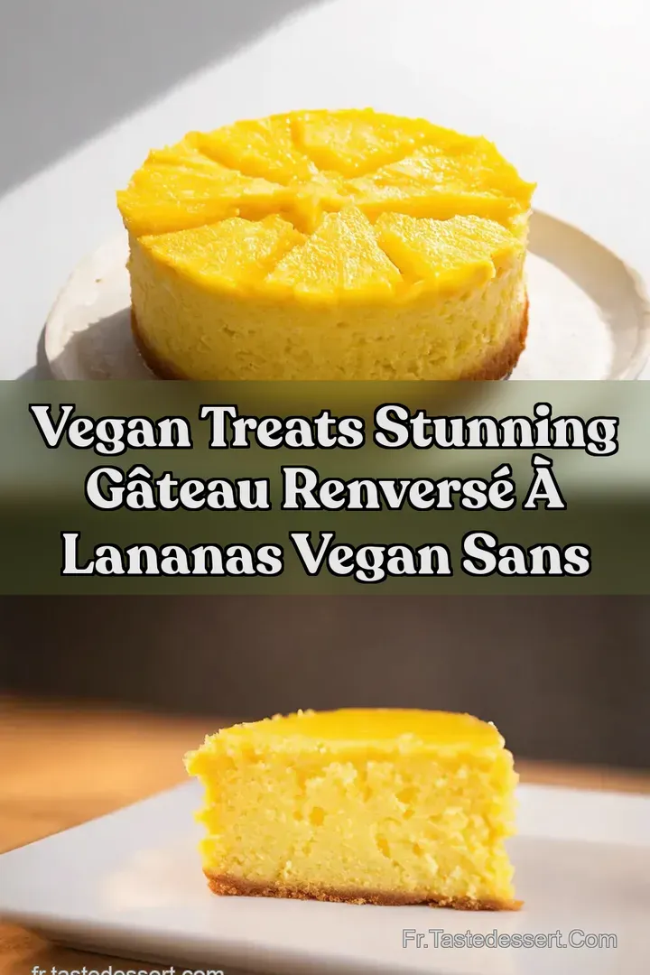 Vegan Treats Stunning G&acirc;teau Renvers&eacute; &agrave; lAnanas Vegan sans