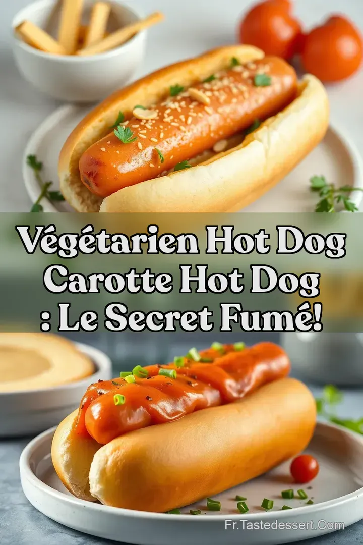 V&eacute;g&eacute;tarien Hot Dog Carotte Hot Dog : Le Secret Fum&eacute;!