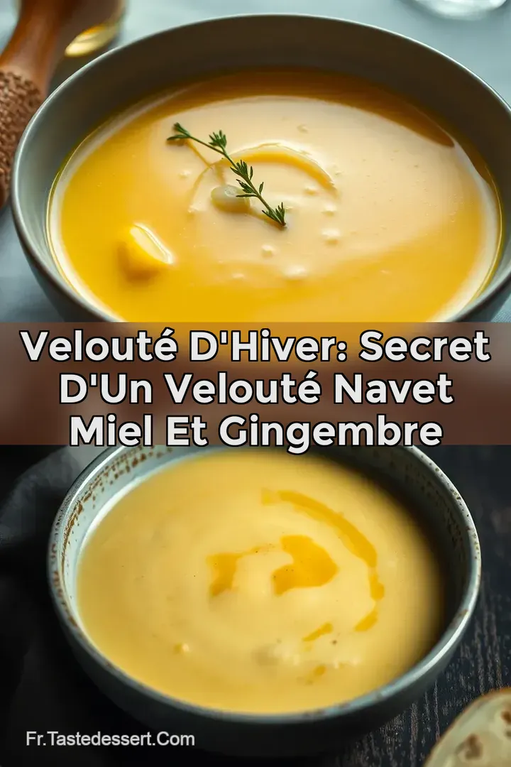 Velout&eacute; d Hiver: Secret d un velout&eacute; navet miel et gingembre