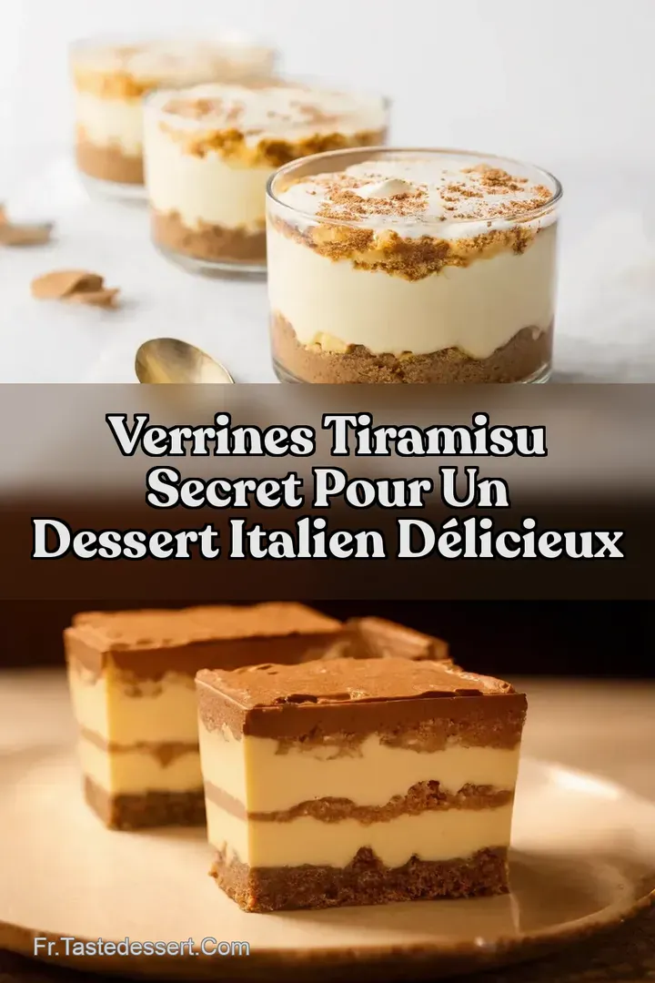 Verrines Tiramisu Secret pour un Dessert Italien D&eacute;licieux