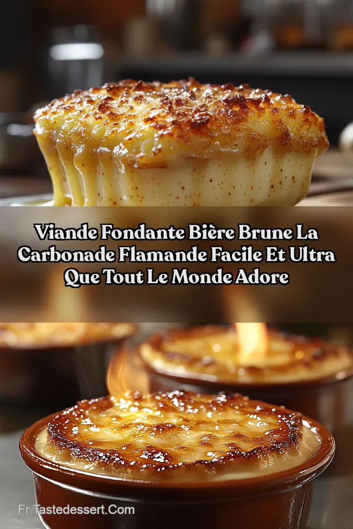 Viande Fondante Bi&egrave;re Brune La Carbonade Flamande Facile et Ultra que tout le monde adore