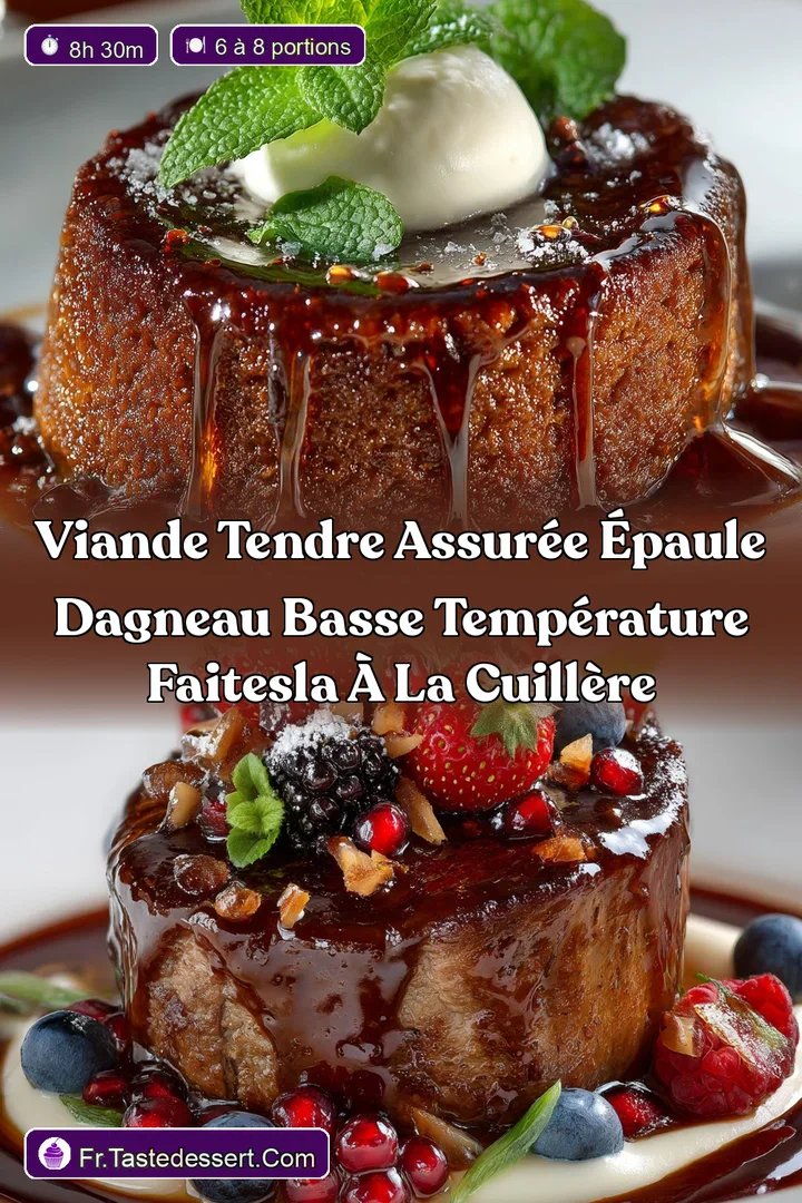 Viande Tendre Assur&eacute;e &Eacute;paule dAgneau Basse Temp&eacute;rature Faitesla &agrave; la Cuill&egrave;re