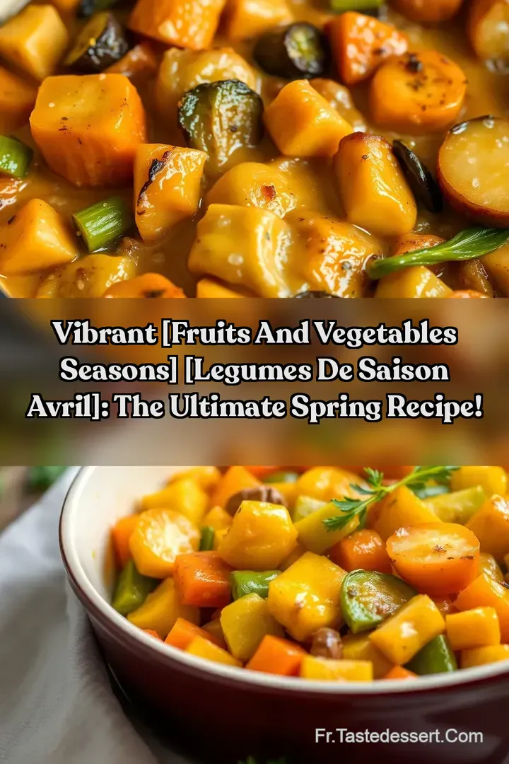 Vibrant [Fruits And Vegetables Seasons] [legumes de saison avril]: The Ultimate Spring Recipe!