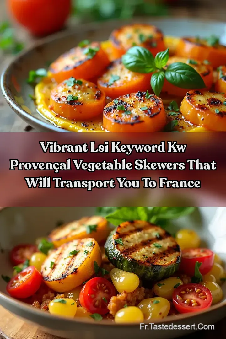 Vibrant LSI keyword kw Proven&ccedil;al Vegetable Skewers That Will Transport You to France