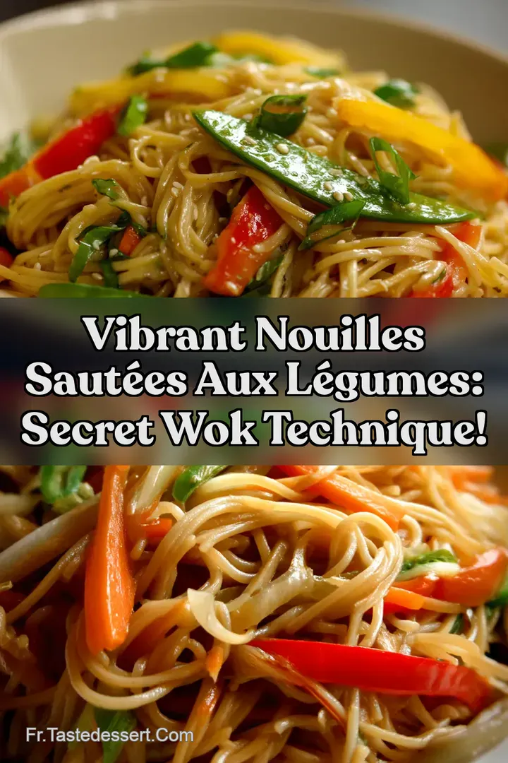 Vibrant Nouilles Saut&eacute;es aux L&eacute;gumes: Secret Wok Technique!