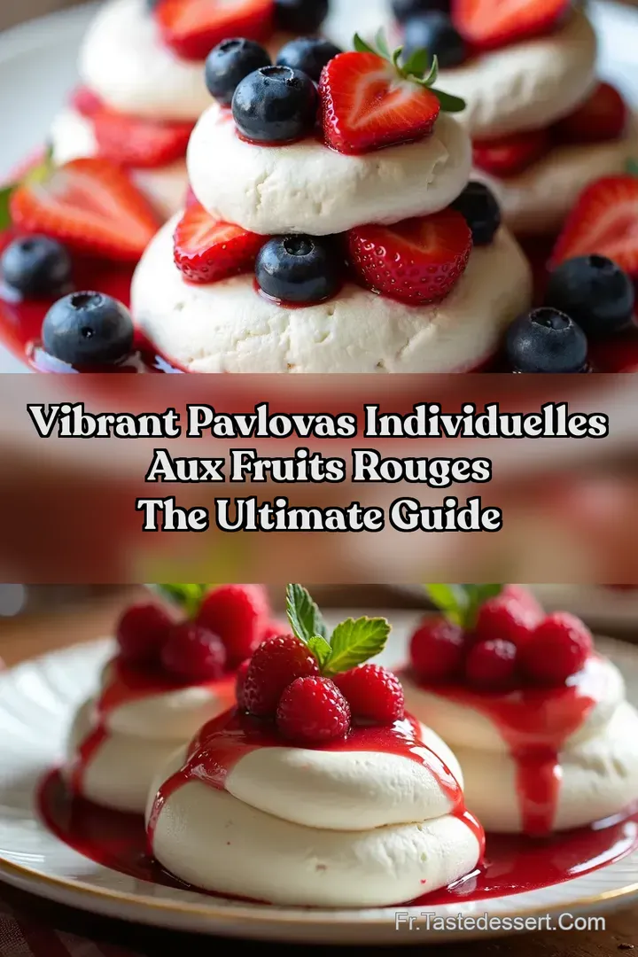 Vibrant Pavlovas Individuelles aux Fruits Rouges The Ultimate Guide