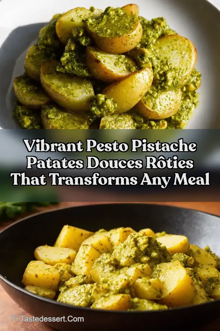 Vibrant Pesto Pistache Patates Douces R&ocirc;ties That Transforms Any Meal