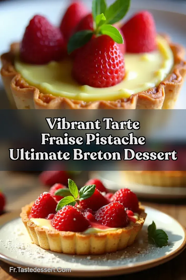 Vibrant Tarte Fraise Pistache Ultimate Breton Dessert