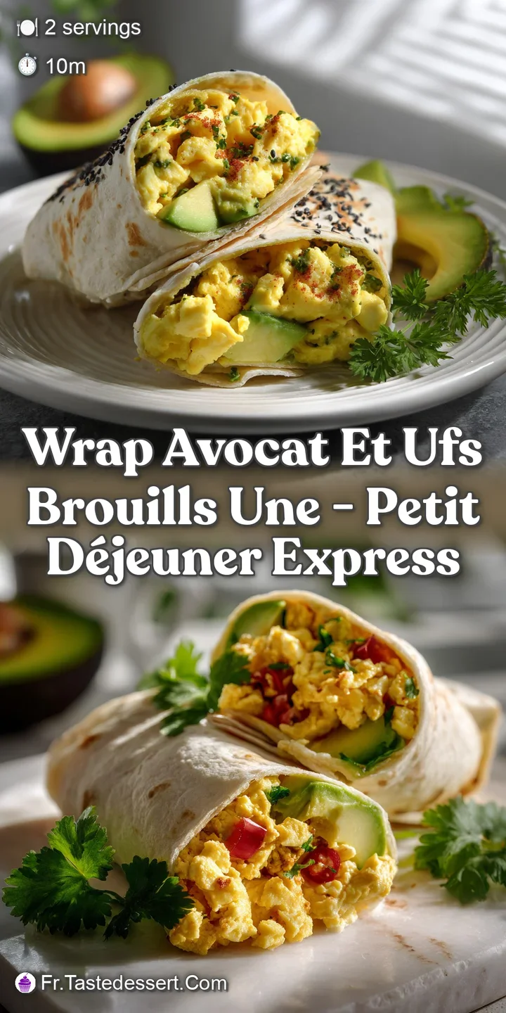 Close-up of creamy scrambled eggs nestled in a ripe avocado, showing a spectrum of green and yellow, perfect textures, app...