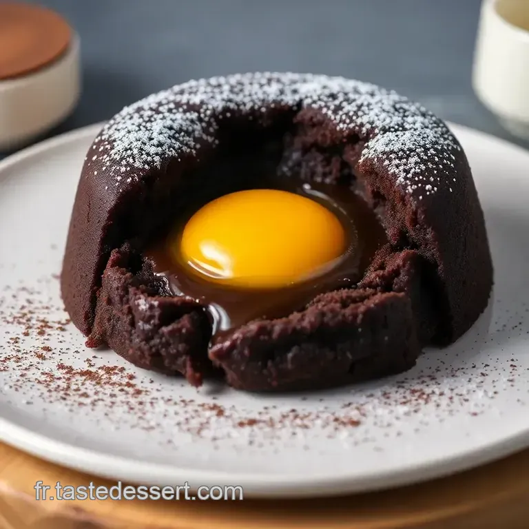 Airfryer Molten Chocolate Cakes presentation