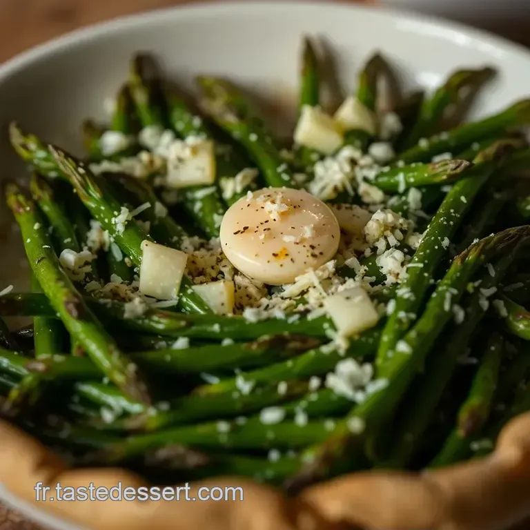 Asperges Vertes Feuillet&eacute;es Au Fromage presentation