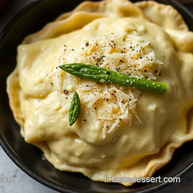 Asperges Vertes Feuillet&eacute;es au Fromage