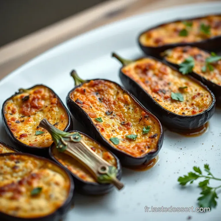 Aubergines Farcies &Agrave; La Viande Hach&eacute;e Express presentation