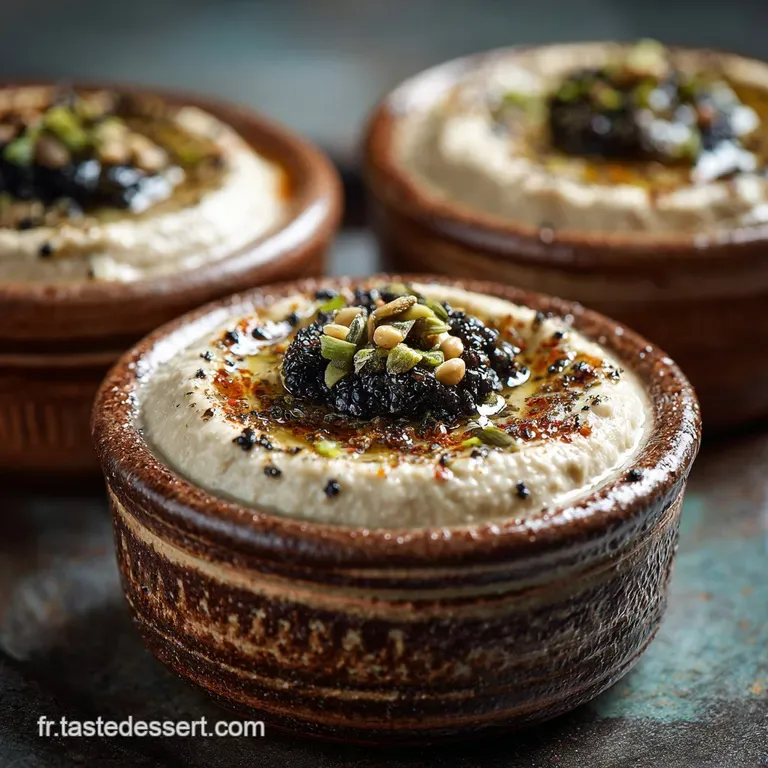 Baba Ganoush Parfait Lart Du Caviar Daubergine Fum&eacute; Et Cr&eacute;meux presentation