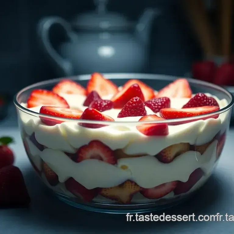 Bagatelle Fraises Myrtilles: Un Trifle Anglais Facile!