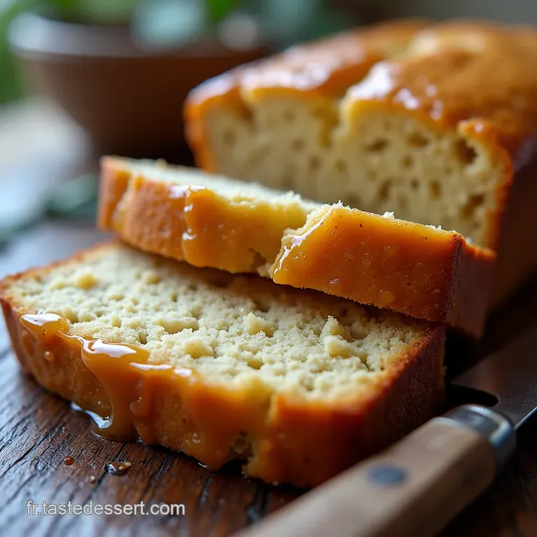 Le Moelleux Ultime Banana Bread au Beurre Noisette et son Gla&ccedil;age Caramel L&eacute;ger