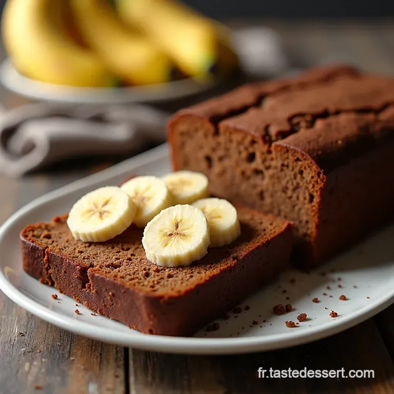 Banana Bread Chocolat Tourbillon Beurre de Cacahu&egrave;te