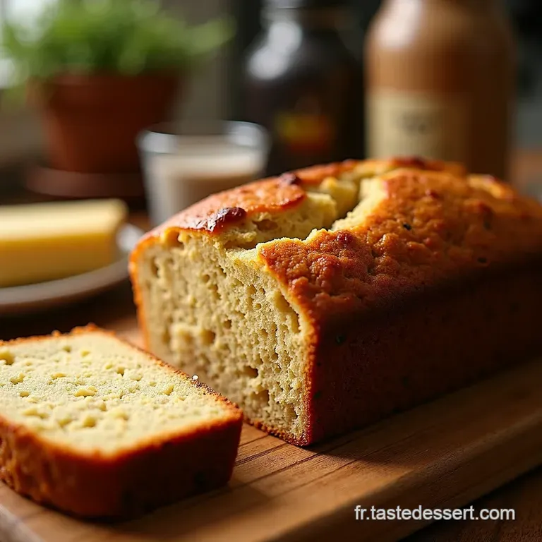 Banana Bread Facile Aux P&eacute;pites De Chocolat presentation
