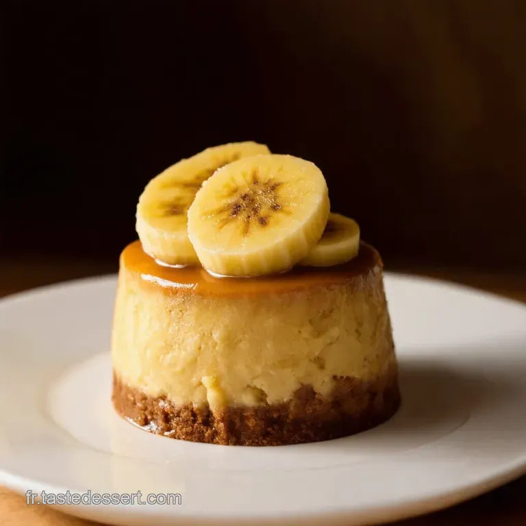 Banana Bread Pudding Au Caramel Beurre Sal&eacute; presentation