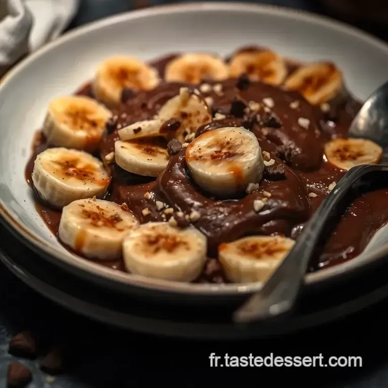 Bananes Fondantes Au Chocolat Cuisson Airfryer Minute! presentation