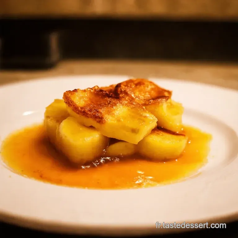 Bananes Foster Flamb&eacute;es Un D&eacute;lice Neworleans presentation