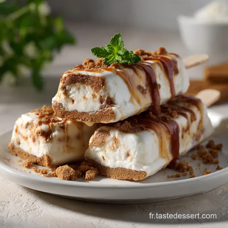 Barres Glaces Sp&eacute;culoos Le Dessert D&eacute;t Sans Cristaux