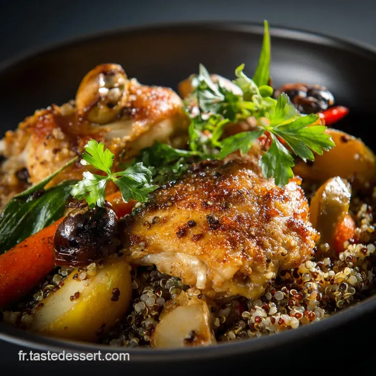 Batch Cooking Poulet R&ocirc;ti Quinoa L&eacute;gumes Racines Plan 5 Jours