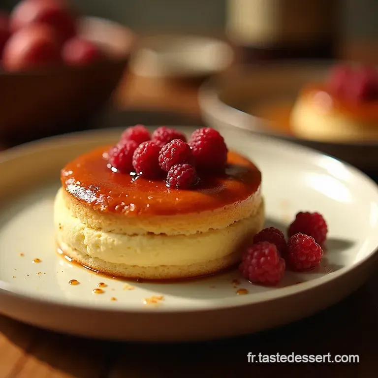Le Nid Douillet Bavarois L&eacute;ger &Agrave; La Vanille Et Son C&oelig;ur De Fruits Rouges presentation