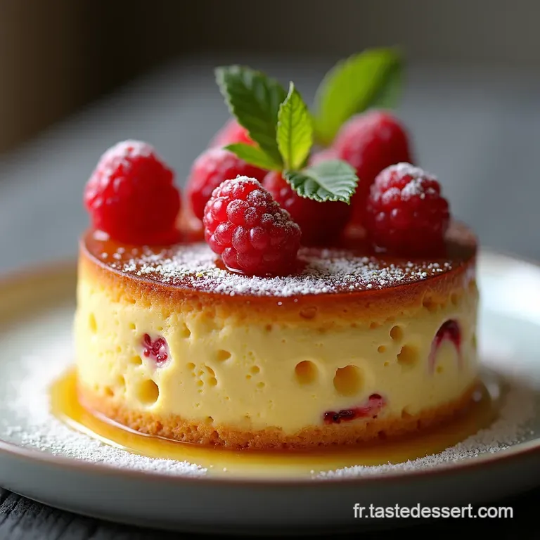 Le Nid Douillet Bavarois L&eacute;ger &agrave; la Vanille et son C&oelig;ur de Fruits Rouges