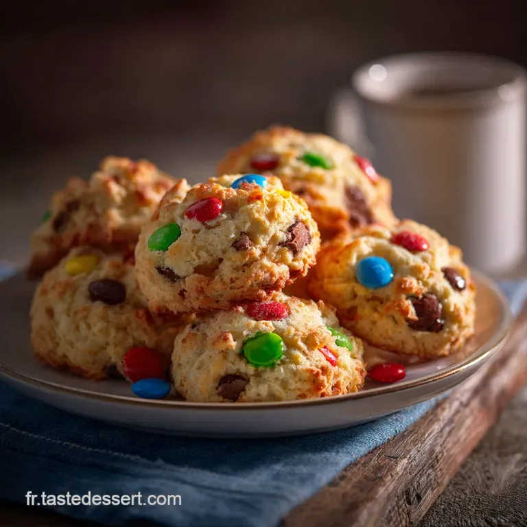 Biscuits aux MMs P&eacute;pite Arcenciel LIrresistible Go&ucirc;ter Am&eacute;ricain