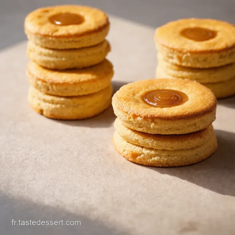 Biscuits Sabl&eacute;s Fourr&eacute;s au Caramel au Beurre Sal&eacute;