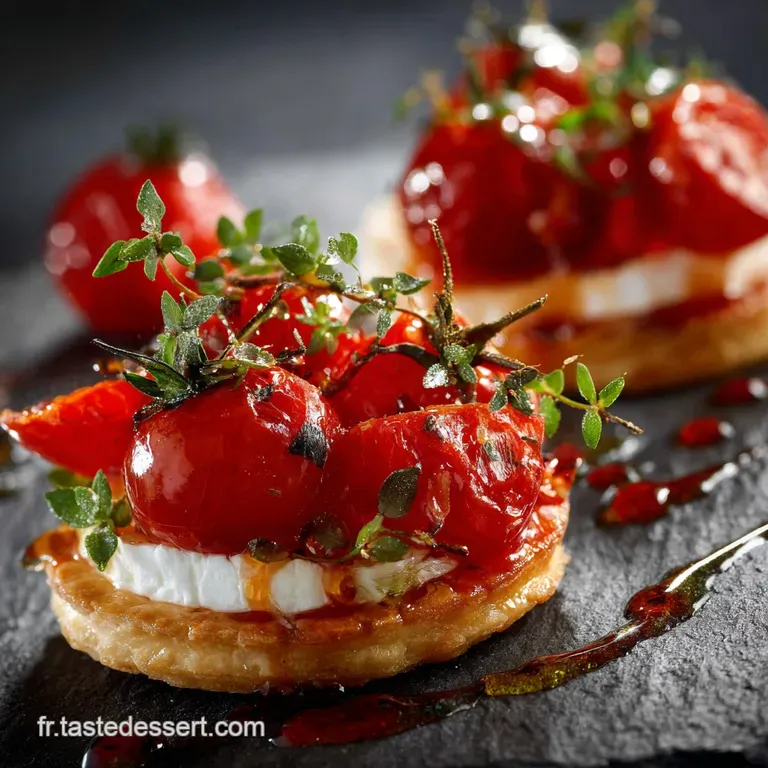 Belles Bouches Feuillet&eacute;es Ch&egrave;vre Tomates Cerise