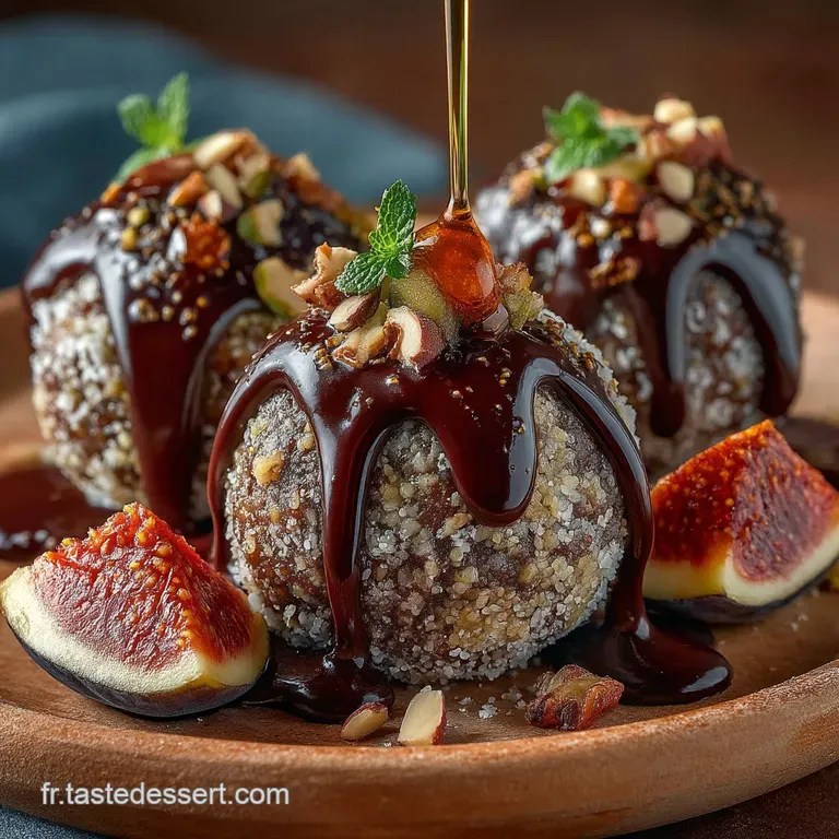 Les P&eacute;pite de Vitalit&eacute; Boules &Eacute;nerg&eacute;tiques Naturelles aux Figues Amandes et Cacao Noir
