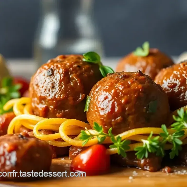 Boulettes de Boeuf &agrave; la Sauce Tomate