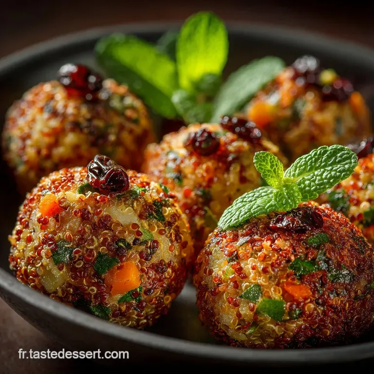 Le R&eacute;gal V&eacute;g&eacute;tal Boulettes de Quinoa et L&eacute;gumes &agrave; la Menthe