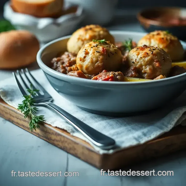Boulettes De Viande Hach&eacute;e &Agrave; La Proven&ccedil;ale presentation