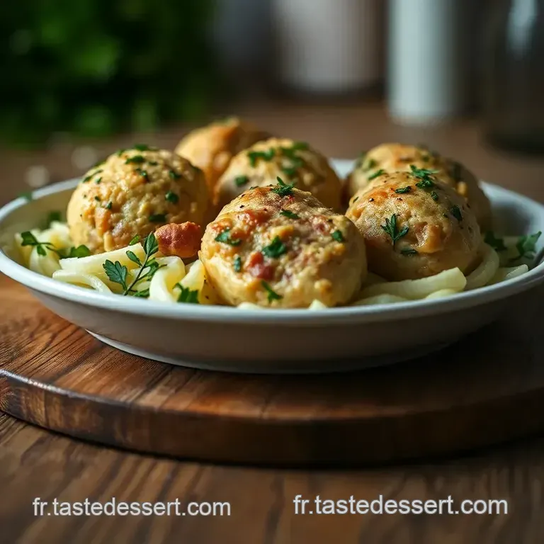 Boulettes De Viande Hach&eacute;e Aux Herbes Fra&icirc;ches presentation