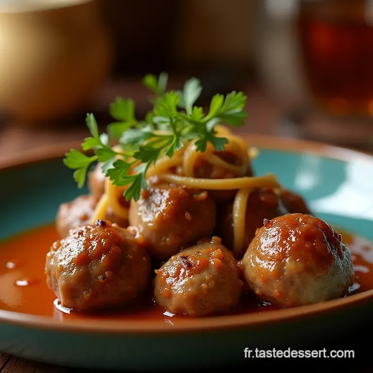 Ma&icirc;tre Boulet Les Boulettes De Viande Maison Infaillibles Fa&ccedil;on Grandm&egrave;re presentation