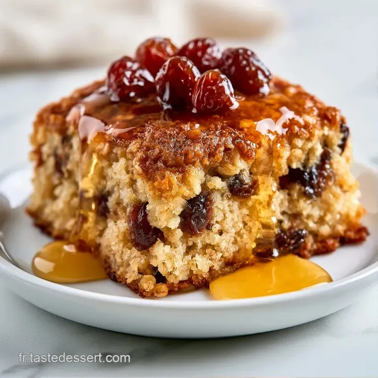 Petit g&acirc;teau chaud et a&eacute;r&eacute; pr&eacute;sent&eacute; avec soin, r&eacute;v&eacute;lant une mie tendre ponctu&eacute;e de raisins secs fondants.