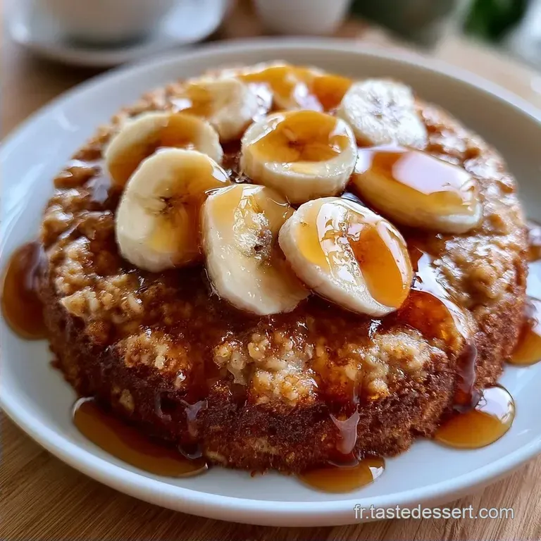 Bowl Cake Avoine Banane Miel en 9 Minutes