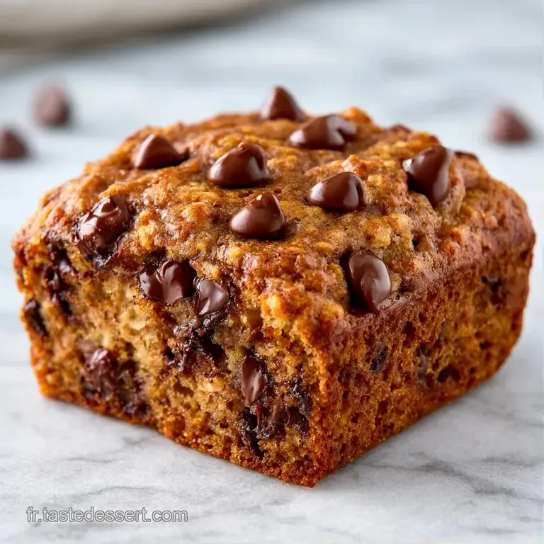 Tranche de g&acirc;teau a&eacute;r&eacute; et brun clair pos&eacute;e sur une assiette blanche, d&eacute;cor&eacute;e de fruits frais et d'un filet de chocolat.