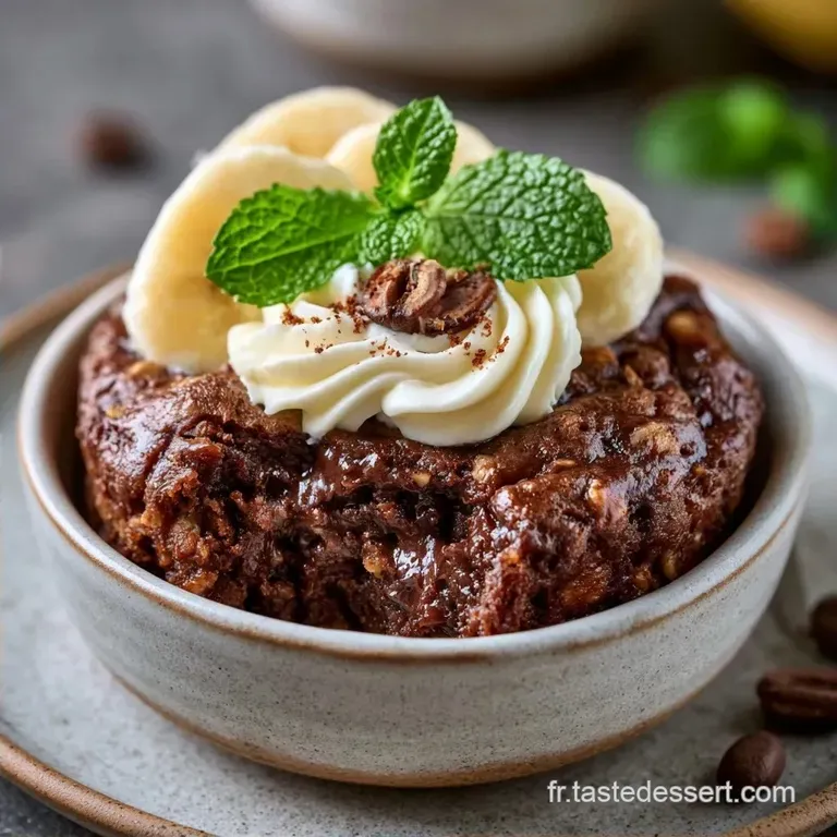 Bowl Cake Cacao Banane Healthy aux Flocons d Avoine